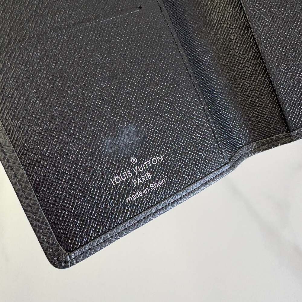 Louis Vuitton Taiga Leather Long Wallet Ardoise Black - Picture 6 of 9